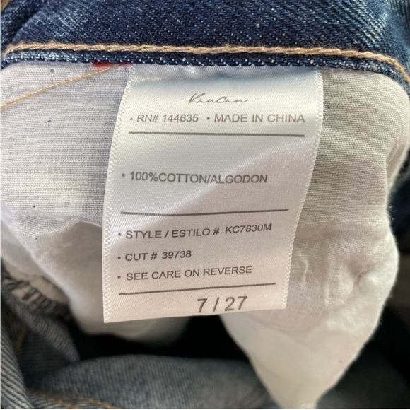 KANCAN Kerrington Distressed High Rise Mom Jeans size 27 - Picture 4 of 12